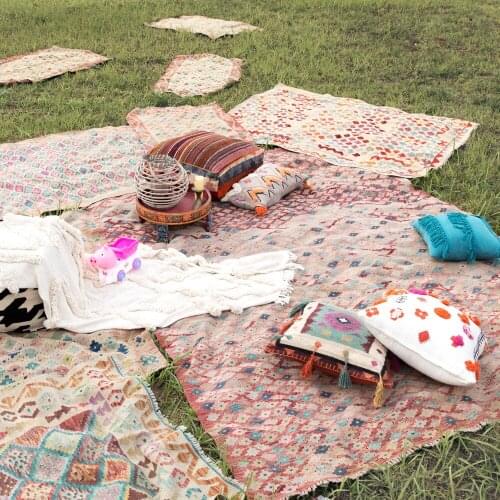 Bohemian tapestriesPakistan Serious Wash Nation Wind Manual Weave Kilim Wool Collection Carpet Tapestry Land Pad