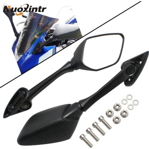 Nuoxintr Motorbike Motorcycle Side Mirrors Blind Spot Rearview Mirrors Short For Yamaha YZF R3 R25 2015 2016 2017 YZF-R3 YZF-R2