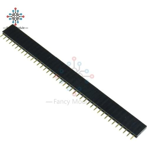 Diymore 50PCS/Lot 40 Pin Header Socket 2.54mm 1x40 Row Straight Connector Single Female Pin Header for Arduino