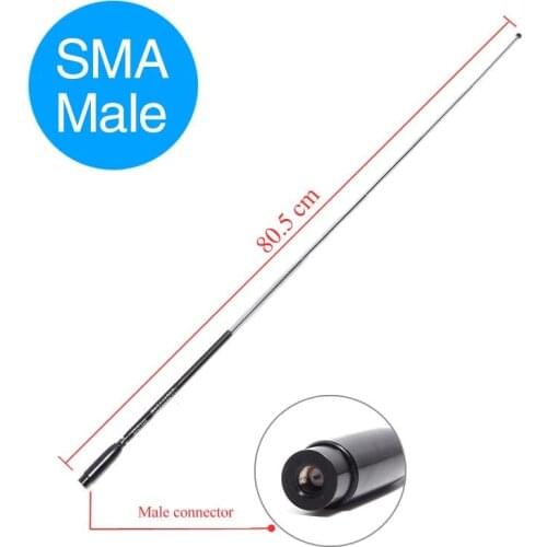 Harvest SRH789 SMA-Male 95-1100MHz Foldable Wide Band Telescopic Antenna For Yaesu VX-3R VX-7R TYT TH-UV8000DE/E Walkie Talkie