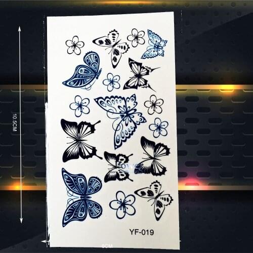 Colorful 3D Butterflies Waterproof Tattoo Stickers Women Temporary Tattoo Paste, Child Body Art ARm Legs Hands Tatoo