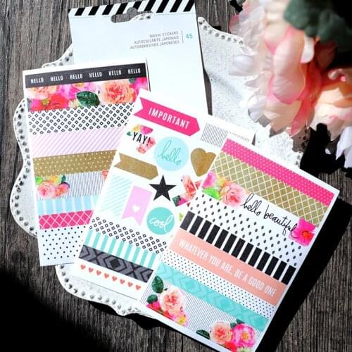 KSCRAFT Lovely Tape Sticker set for Scrapbooking DIY Projects/Photo Album/Card Making Crafts
