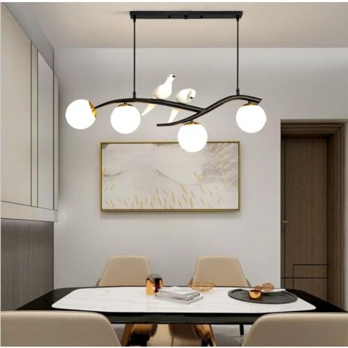 Nordic style chandelier simple modern dining room lamp creative dining table ceiling lamp decorative lighting fixture