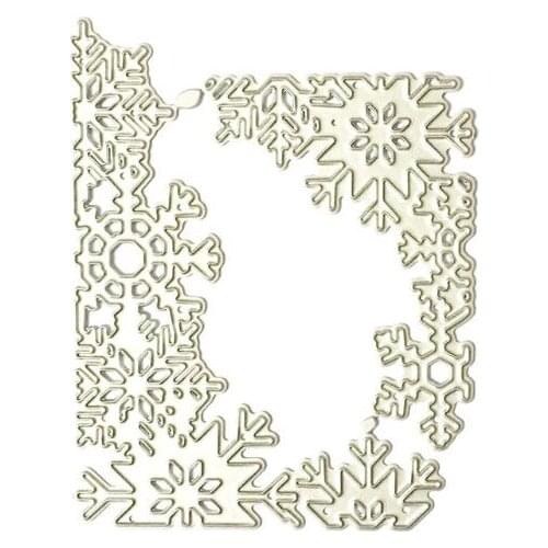 4XFA Snowflake Border Metal Cutting Dies Stencil Scrapbooking DIY Album Stamp Paper