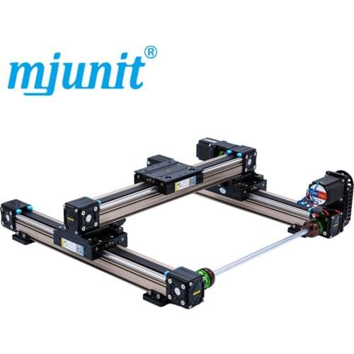 Mjunit XY axis reciprocating gantry box gluing assembly, high speed mute synchronous belt module guide rail with non-standard