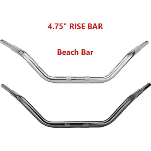 Motorcycle Accessories For Harley Touring Road Glide King CVO 4.75" Rise Bar 1-1/4 Fat Beach Handlebar