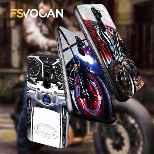 Motorcycle Case For Xiaomi Redmi POCO Note 10 9 8 Pro Max 8T 9S 8A 9A 9C X3 NFC M3 F3 5G 10S Superbike Phone Cover Moto Race