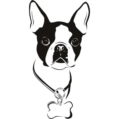 Boston Terrier Dog Wall Decal Art wall stickers for kids rooms decorative sticker adesivo de parede removable pvc wall decal 533