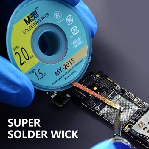 MaAnt Wash-Free Desoldering Braided Coper Wire Soldering Wick RMA Solder Flux BGA Desoldering Wire Soldering Absorption Wire