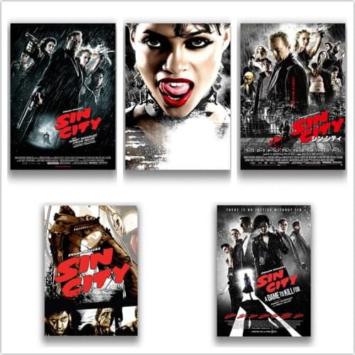 Sin City White Coated Paper Prints High Definition Clear Image Home Decoration Livingroom Bedroom Bar