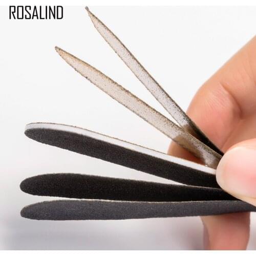ROSALIND Tear Off Nail Files Sanding For Nails Salon Manicure Art Buffering 4 Strips Peel Off Polish Tools Pedicure Nail Care