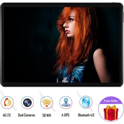 Sales Octa core 3G 4G LTE 10 inch Tablet Android 9.0 Pie Rear pixel 8MP 1920*1200 Resolution 64GB ROM Phone Call планшетный ПК