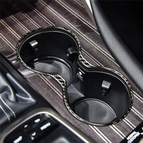Fits for Lexus RX300 270 200T 450H 2016-2019 Car accessories Carbon Fiber Water cup frame Panel car sticker 3D