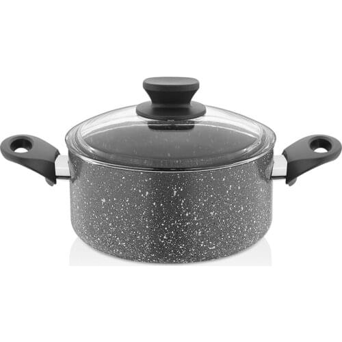 20 CM Gray Color Granite Deep Cookware