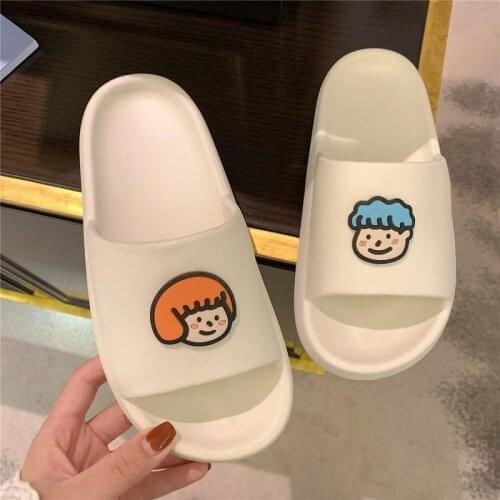 Women Sandalias New Design Cartoon Sandals Indoor Ins Casual Solid Color Slides Waterproof Slippers Female Shoes for Women