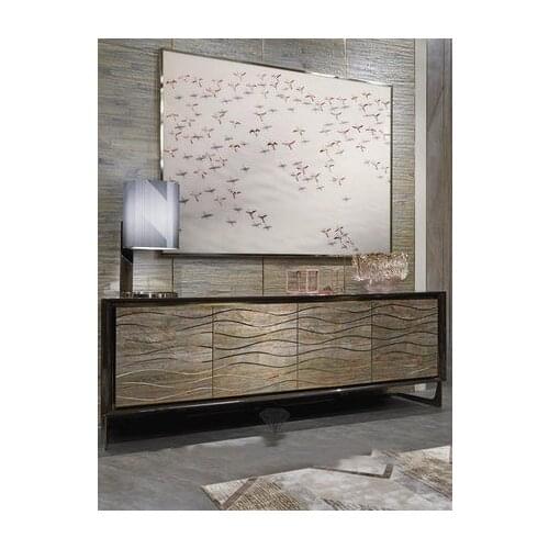 Italian style dining cabinet light luxury dinner cabinet modern simple porch cabinet living room TV stand