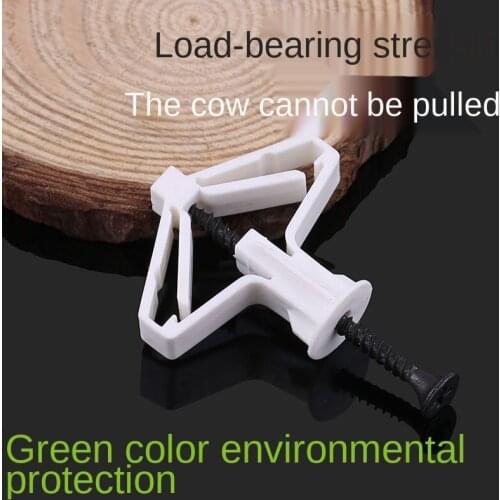 Excellent Nylon Plastic Aircraft Expansion Pipe Hollow Wall Curtain Gypsum Board / Expansion Screw Anchor Bolt Plug 20PCS