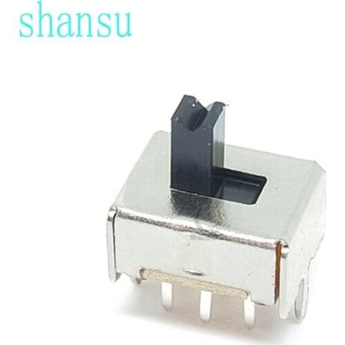 SS-22D07 Toggle switch Double row Band 2 Slide switch 2P2T 6Pin Handle high=4MM SS22D07