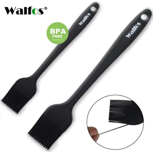 WALFOS 2 pieces/set food grade Silicone oil brush for grill BBQ Barbecue Cooking Pastry Brushes baking Tool