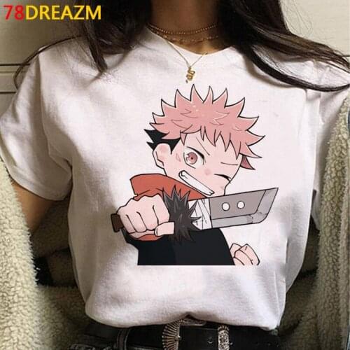 Jujutsu Kaisen clothes t-shirt men ulzzang japanese white t shirt vintage clothes couple clothes
