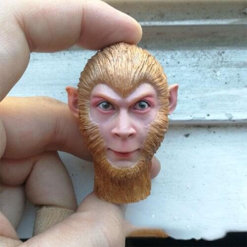 1/6 Sun Wukong Monkey King Head Carved Toy Model for 12inch action figure toys Jouerney to the west