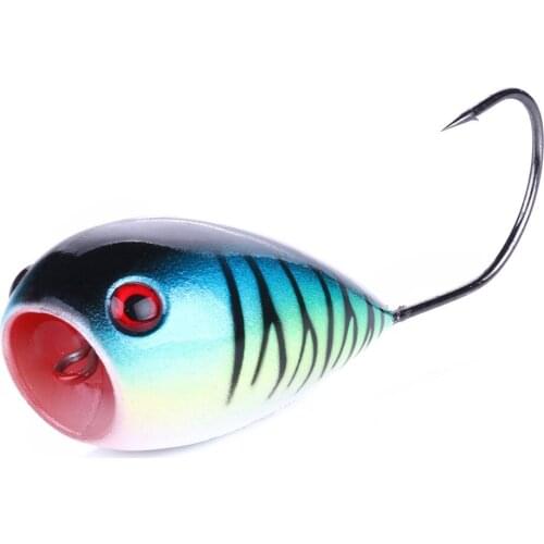1PC Ice Fishing Lure Hard Bait 13G 8CM Isca Artificial Crankbait Poper Leurre Topwater Popper Lures Single Hook