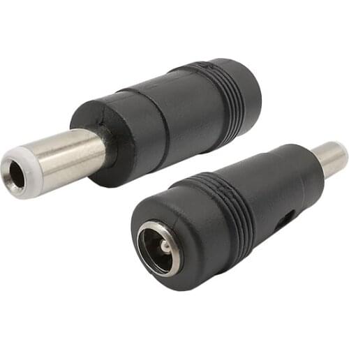 5Pcs DC Power Jack Plug Connector 5.5mm x 2.1mm Female Jack to 5.5mm x2.5 mm Male Plug DC Adapter Plug Jack Converter