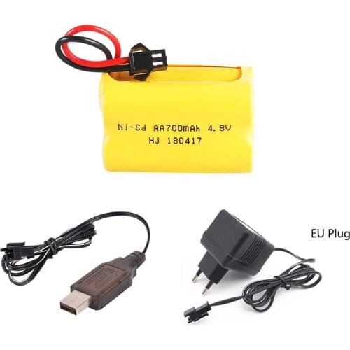 4.8V Ni-cd Battery with charger set for Rc toys Cars Tanks Robots Boats Guns 4* AA 4.8v 700mah NICD Battery Pack