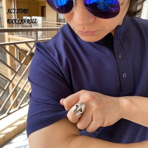 AL6122 Buy 1 & Get 2 RockCanRoll Asia Size Mans Good Quality 260GSM Soft Cotton Casual Stylish Seamless Tubular Henley Tee