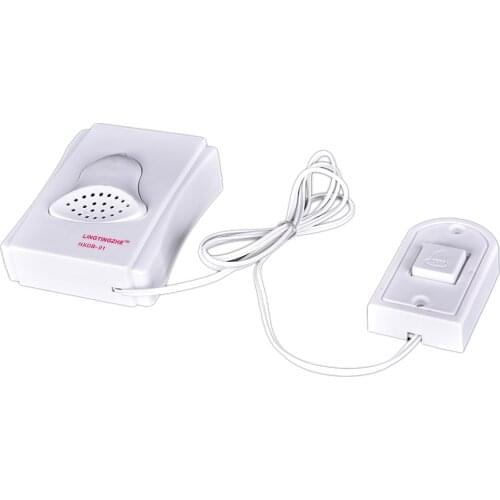 White Electronic Door Bell Wired Easy Installed 88cm Electronic Door Bell Wire Doorbell