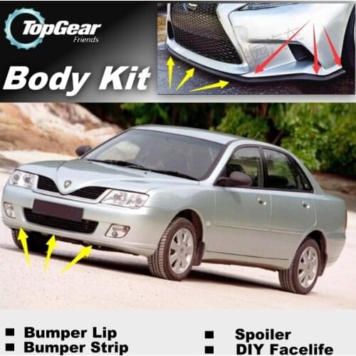 Bumper Lip Deflector Lips For Proton Waja / Impian / Wira Front Spoiler Skirt For TopGear Friends to tuning / Body Kit / Strip