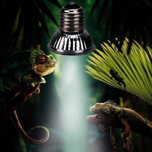 25/50/75W UVA+UVB 3.0 Reptile Lamp Turtle Tortoise Pet Basking Light Bulb Heating Lamp Amphibians Lizards Temperature Controller