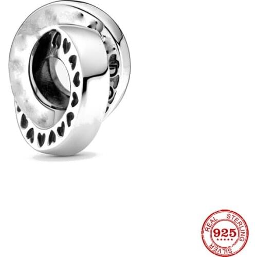 New Original Silver Color Round Diy Bead Fit European Pandora Charms Bracelet Bangles Diy Jewelry P079