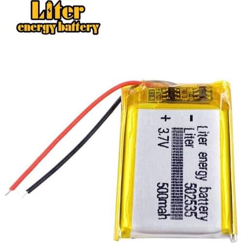 Wholesale 10 pcs 3.7V 400mAh 502535 Li-Po Lithium Polymer Rechargeable Battery For Mp3 Mp4 Mp5 DIY PAD DVD headset