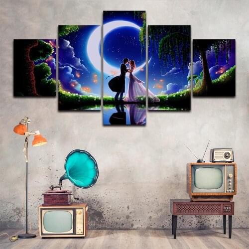 Canvas Print Love Romance Poster Decorative Picture Modern Wall Art Paintings Home Decor No Frame Anime Fan Gift