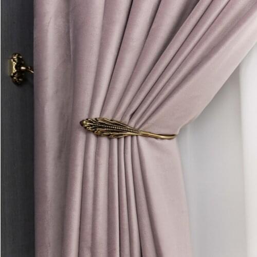 Pink Purple curtain Dutch flannelette material fashion curtain bedroom living room Study shade curtain Custom curtain