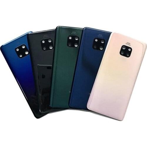 For Huawei Mate 20 Pro Glass Battery Cover Back Cover Housing Case With Camera Frame+Camera Lens+3M Adhesive