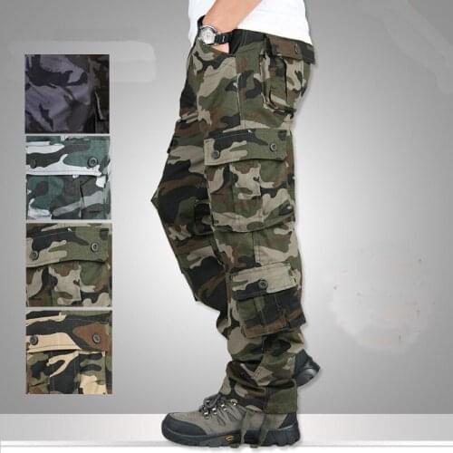 BALDAUREN Multi-Pocket Four Seasons Multifunctional Outdoor Casual Camouflage Trousers Mens Overalls And Tactical Pants