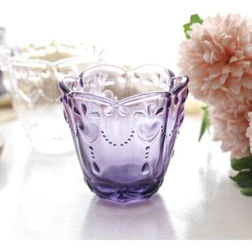 NEWYEARNEW 1piece Colorful Vintage Glass Relief Milk Cup Mug Fashion Birthday Wedding Gifts Bathroom Tumblers Tooth Washing