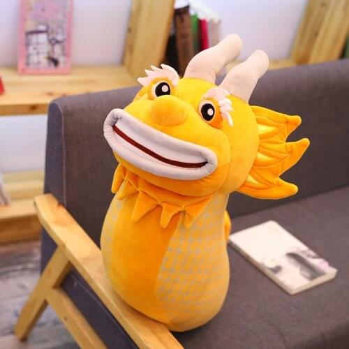 35/50/75cm Cartoon Dragon Long Plush Pillows Cute Animal Shape Plush Toys Bed Cushion gift for kids
