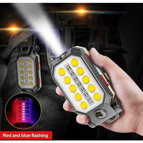 40W USB Rechargeable COB LED Work Light Lamp Portable Flashlight Waterproof Camping LED Lantern Magnet Design with Power Display