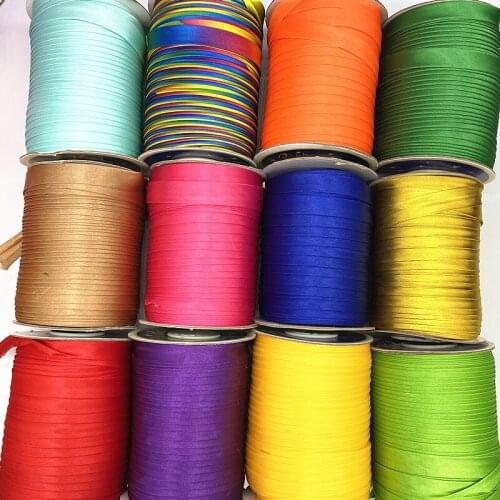5yard 15mm Cheongsam Welt Trimming Color-dined Fabric with Trimming Folding Edging Ironing Free Cloth DIY Garment Accessories
