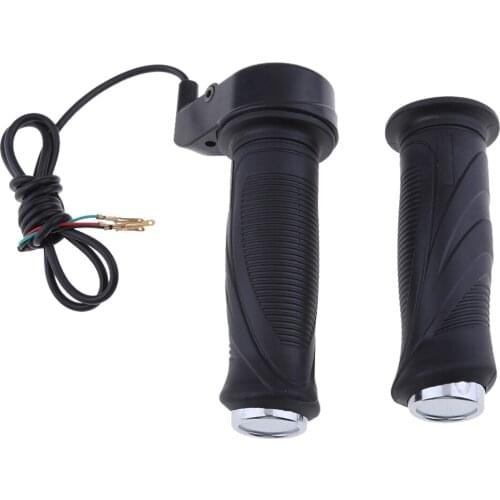 7/8" 22mm Hand Grips Kill Switch Twist Throttle Grip Cable & Battery Display