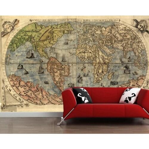 Ancient world map 3d wallpaper papel de parede,living room tv wall bedroom wall papers home decor restaurant cafe bar mural
