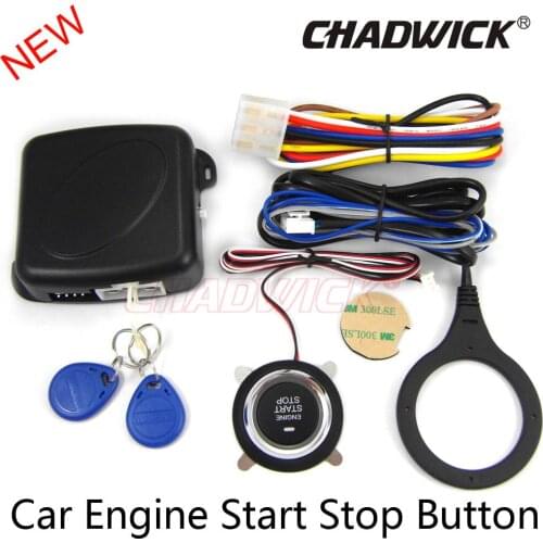 CHADWICK Car Engine Push Button Start RFID Lock ignition Keyless Entry Car Starter Stop immobilizer Alarm Systems Remote Start