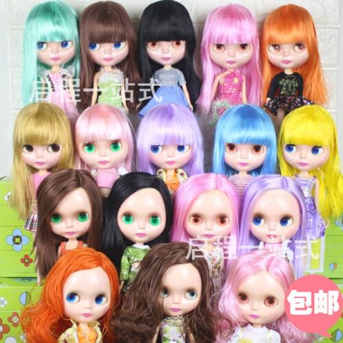 ICY Doll the same as Blyth doll pink hair black hair gold hair with makeup suitable for DIY make up Blyth Nude Doll girls gift