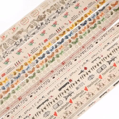 HOT! Fashion Crafts Multi option"Hand made" Design Printed Grosgrain Ribbon Packing Tape DIY Hair Bow & Sewing Accessories
