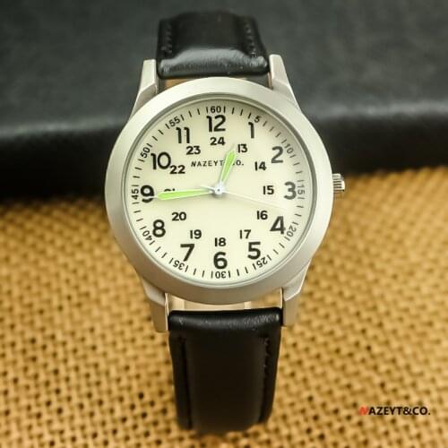 New fashion unisex leather watch high quality woman man business quartz dresswatch student army sports luminous hands clock