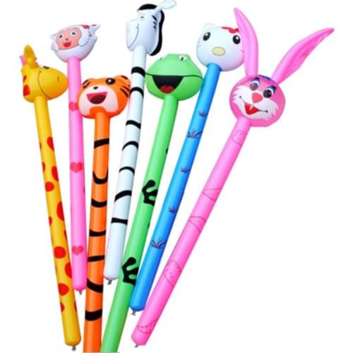 New Cartoon Inflatabel Animal 1PC Long Inflatable Hammer No wounding weapon Stick Baby Children Toys