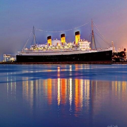 Dropship Colomac Custom Wallpaper HD Sea Big Ship Night Landscape Wallpaper for Walls 3d Wall Cover Living Room Papel Mural